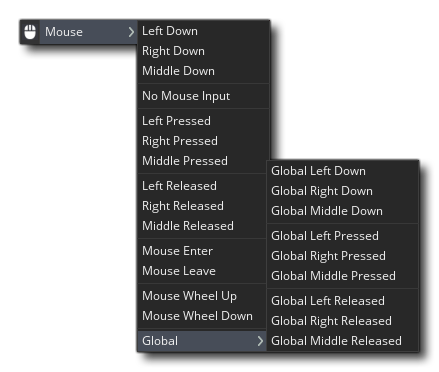 Object Editor Mouse Events