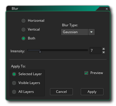 Image Editor Blur Effect