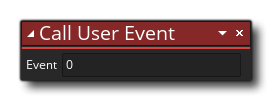 Call User Event Syntax