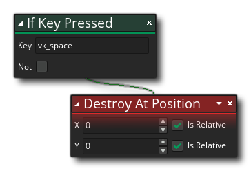 Destroy At Position Example
