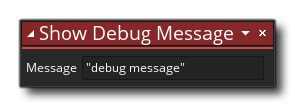Show Debug Message Syntax