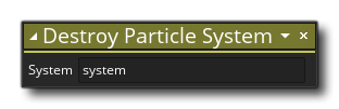 Destroy Particle System Syntax