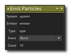 Emit Particles Syntax