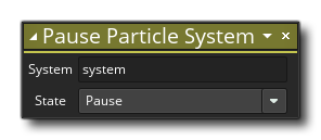 Pause Particle System Syntax