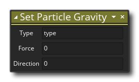 Set Particle Gravity Syntax