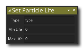 Set Particle Life Syntax