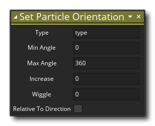 Set Particle Orientation Syntax