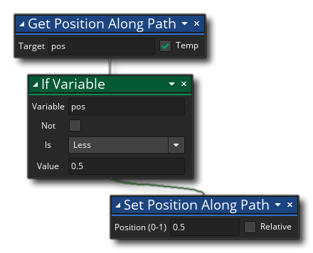 Get Position Along Path Example