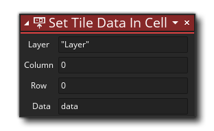 Set Tile Data In Cell Syntax