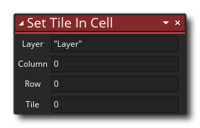 Set Tile In Cell Syntax
